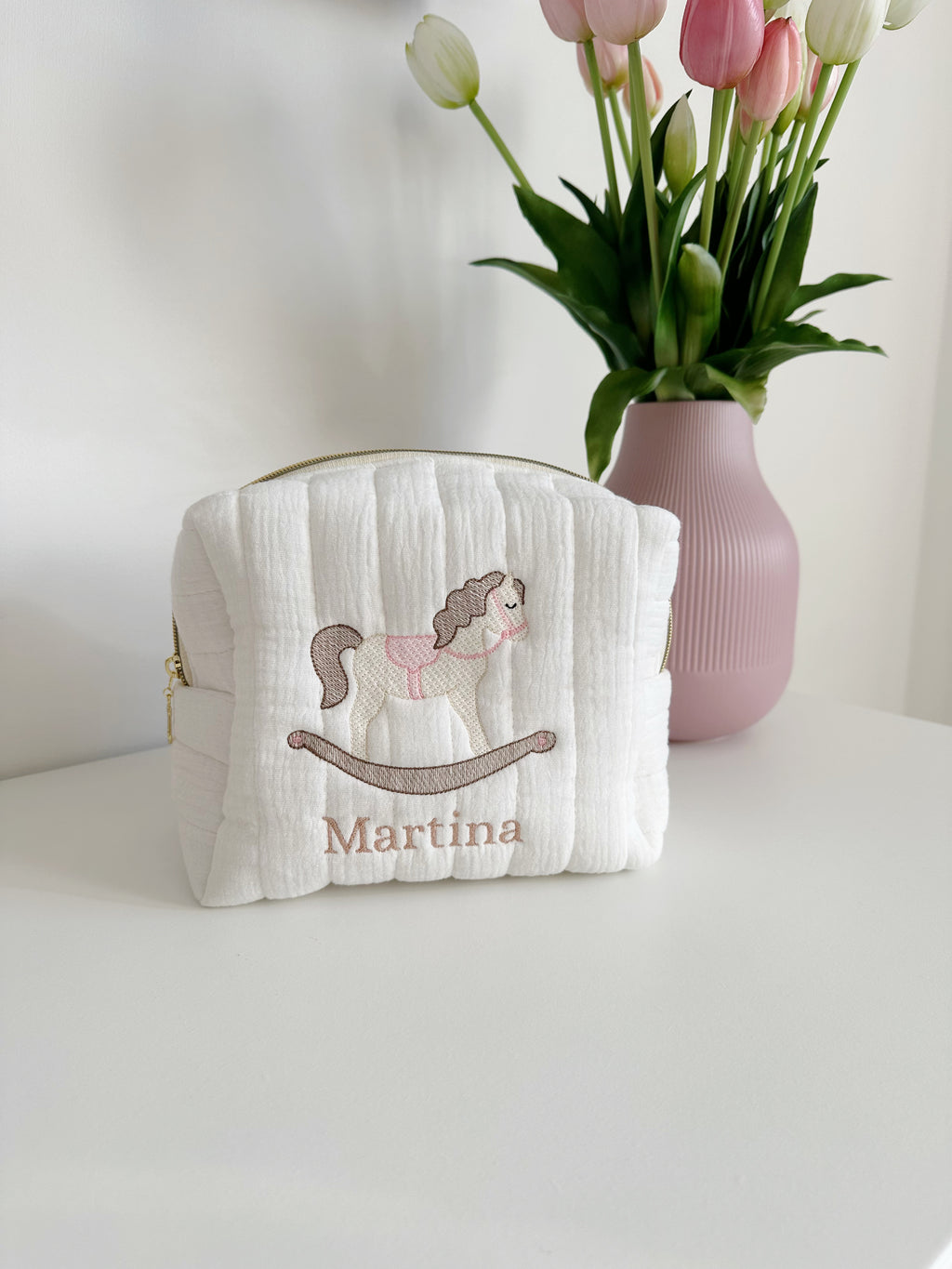Beauty case Cavallino a dondolo