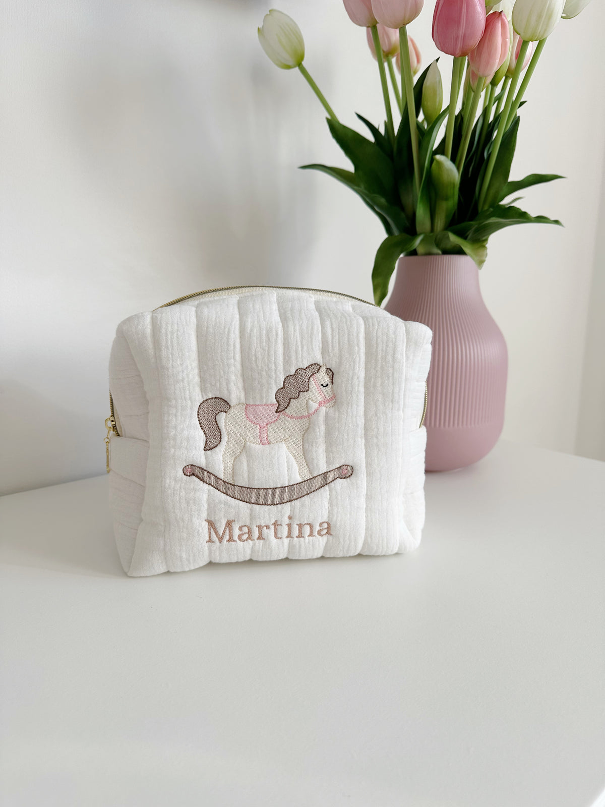 Beauty case Cavallino a dondolo