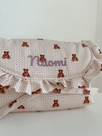Fasciatoio da viaggio Teddy Dots