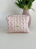 beauty case con cuoricini rosa