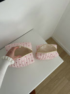 beauty case a quadretti rosa e fiorellini M ed L