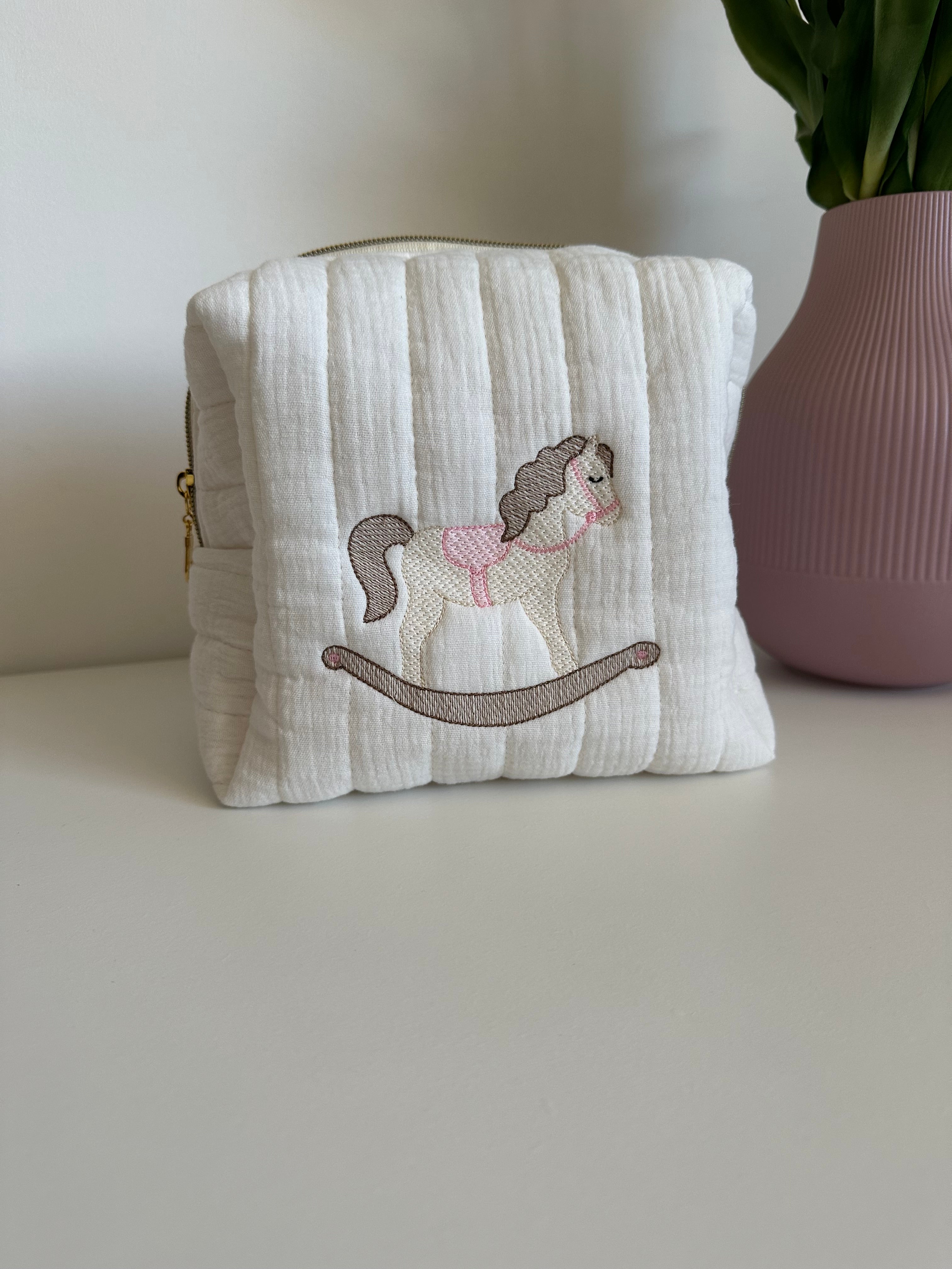 Beauty case Cavallino a dondolo
