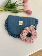 Pochette Denim volant