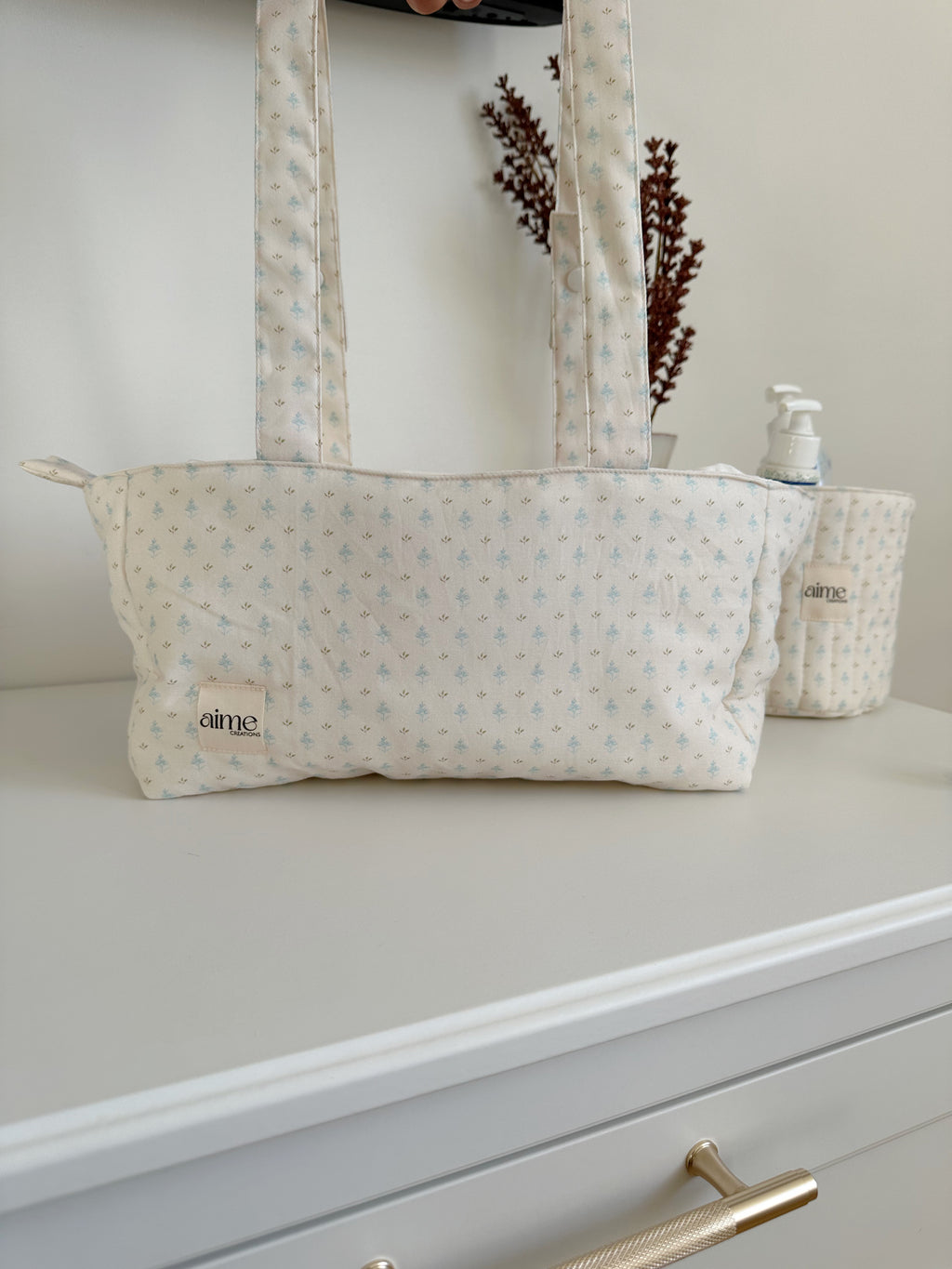 borsa per il passeggino artigianale e personalizzabile 