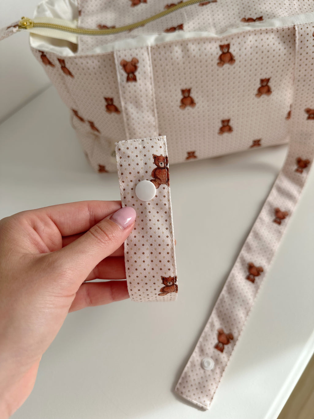 Borsa passeggino Teddy Dots