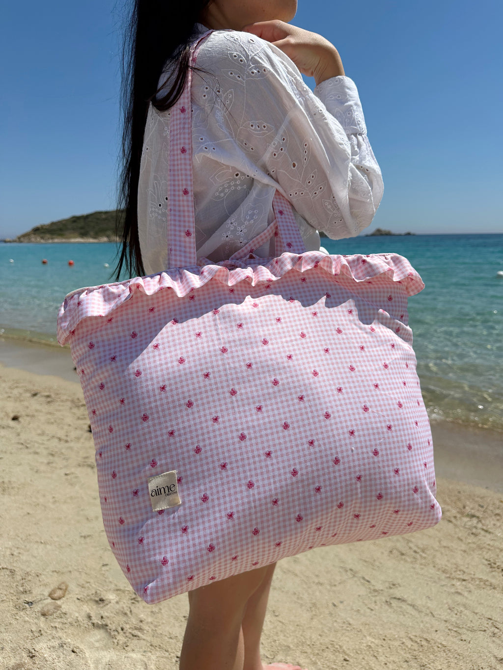 borsa shopping personalizzabile con il ricamo