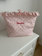 borsa con ricamo del nome 