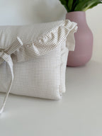 fasciatoio da viaggio a quadretti beige