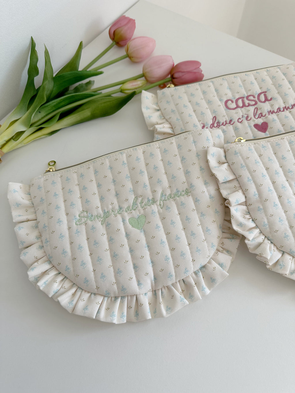 Pochette volant con dedica