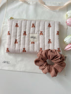 Box regalo pochette + scrunchies