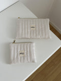 pochette artigianale a quadretti beije