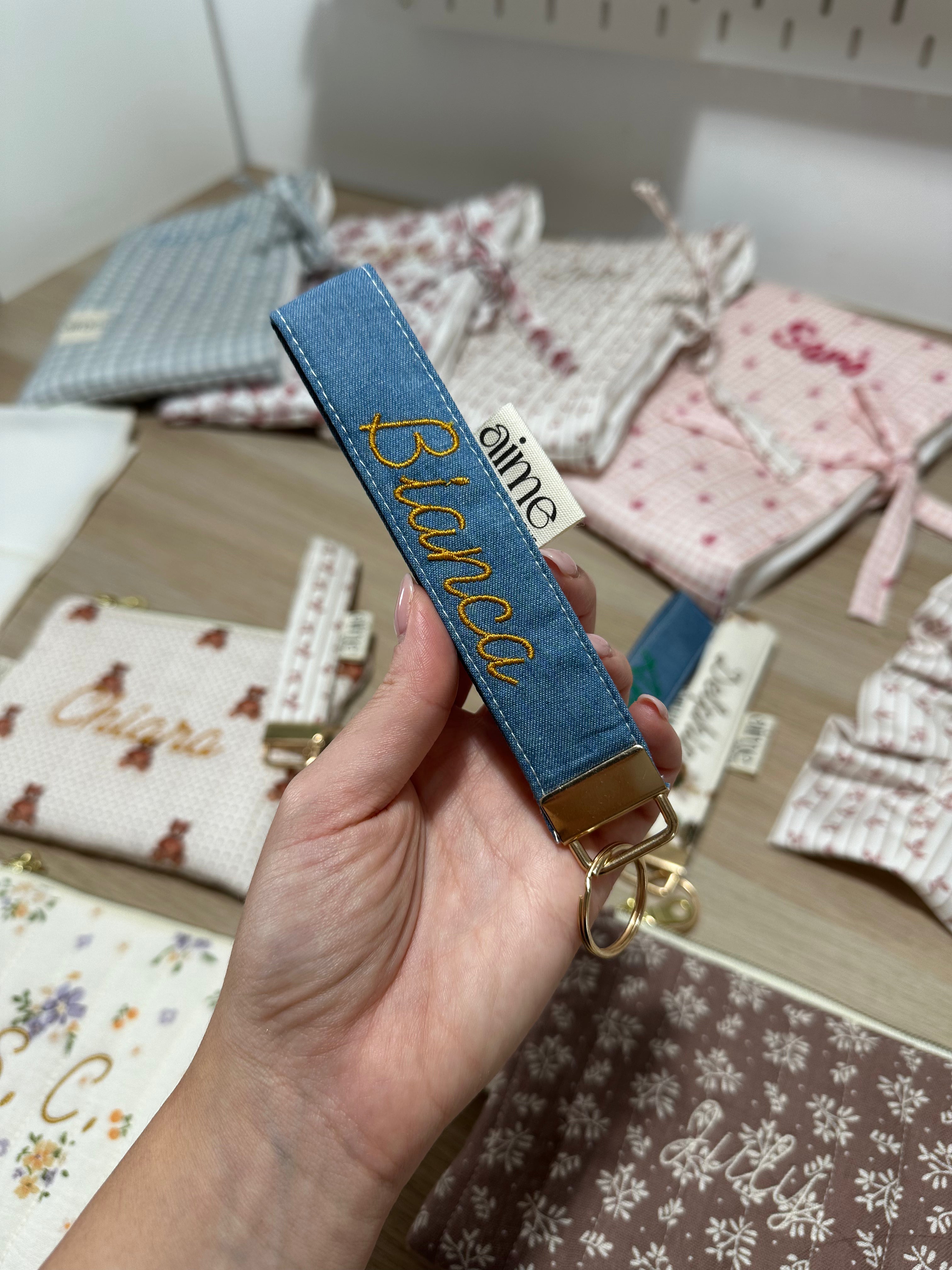 Portachiavi Denim