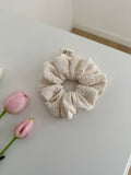 scrunchies artigianale in mussola di cotone