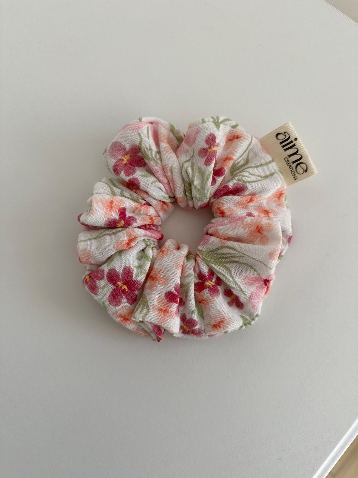 elastico artigianali con stampa floreale