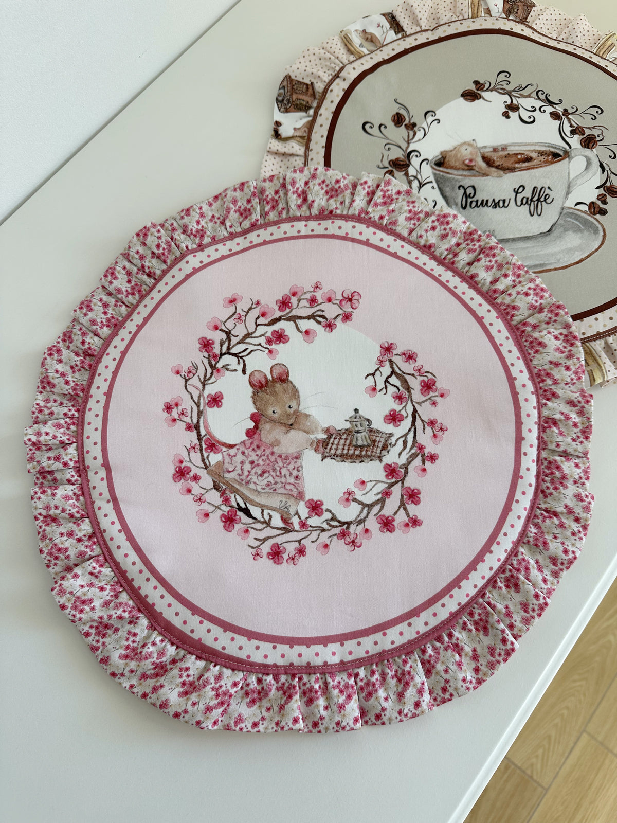 Set tovaglietta con volant