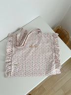tote bag artigianale con ricamo del nome